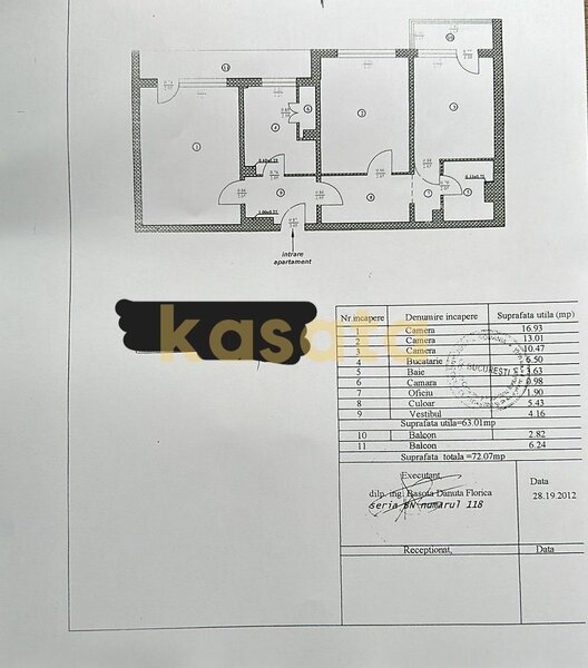 Gorjului, Metrou, apartament 3 camere, etaj intermediar.